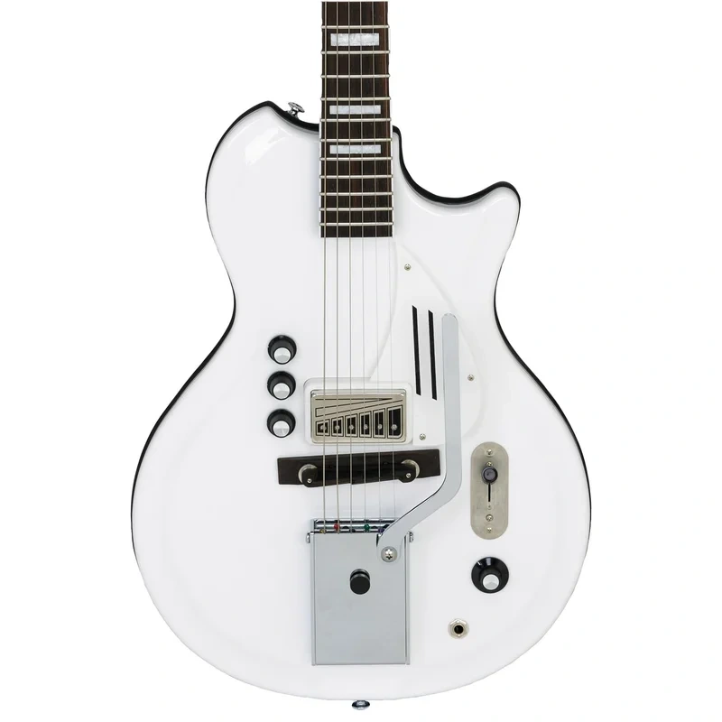 Supro Americana Series White Holiday Guitar – Dawn White