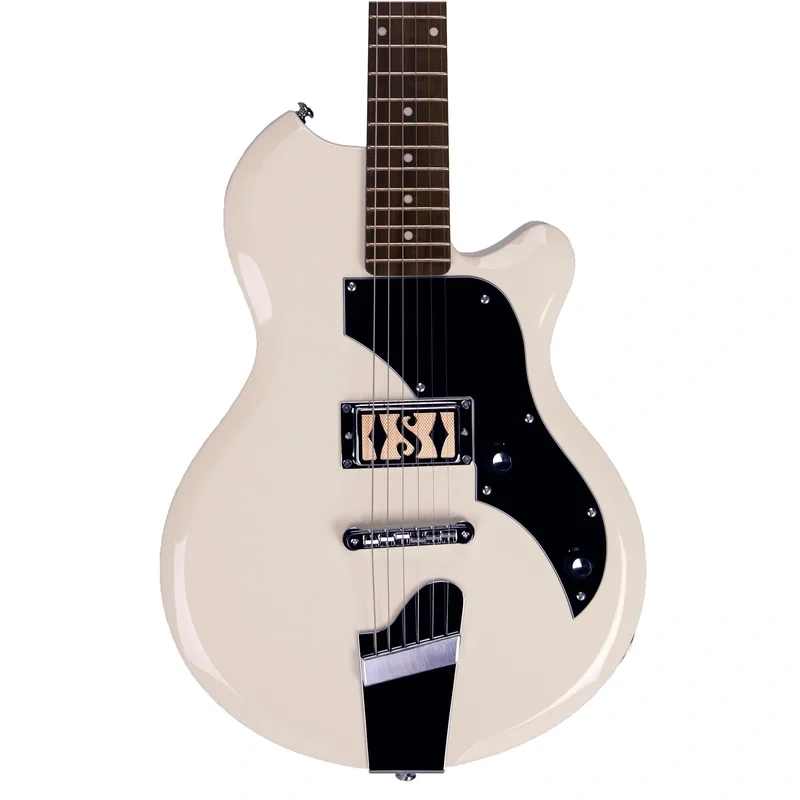 Supro Island Series Jamesport Guitar – Single Pickup – Antique White – Free Gig-Bag