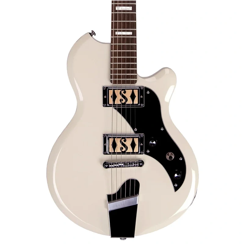 Supro Island Series Westbury Guitar – Double Pickup – Antique White – Free Gig-Bag