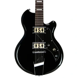 Supro Island Series Westbury Guitar – Double Pickup – Jet Black – Free Gig-Bag