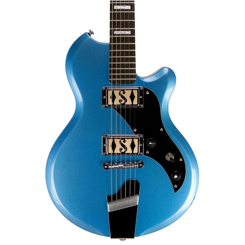 Supro Island Series Westbury Guitar – Double Pickup – Ocean Blue Metallic – Free Gig-Bag