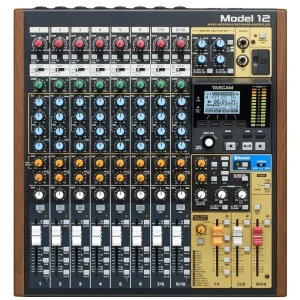 Tascam 10-Channel Mixer With 12-Track Recorder And USB Audio Interface MODEL12