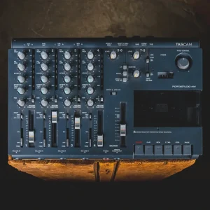 Tascam Portastudio 414 4-Track Cassette Recorder w/Power Supply – Used