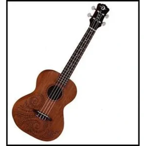 Tattoo Mahogany Tenor Ukulele by Luna