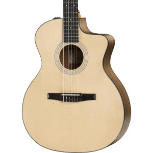 Taylor 114CE-N Nylon Grand Auditorium Walnut / Sitka with Electronics – Natural