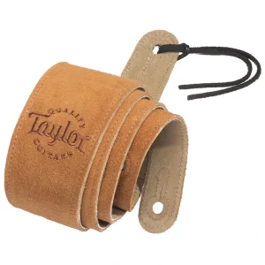 Taylor Honey Suede Logo – Guitar Strap