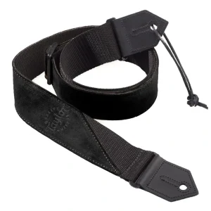 Taylor Suede/Poly Strap – Black