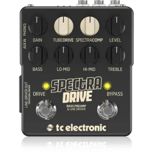 TC Electronic Spectradrive Bass Preamp & Drive Pedal With Built-In Tubedrive