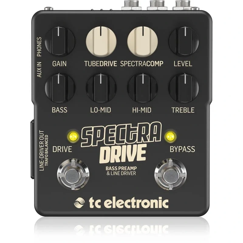 TC Electronic Spectradrive Bass Preamp & Drive Pedal With Built-In Tubedrive