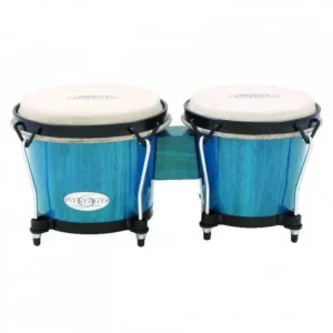 Toca 2100BB Synergy Wood Bongos – Bahama Blue