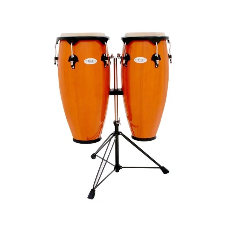 Toca 2300AMB Synergy Series Wood Conga Set with Stand – Amber