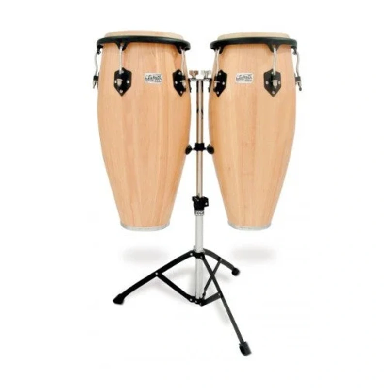 Toca 2800N Player’s Series Wood Conga Set with Double Stand – Natural