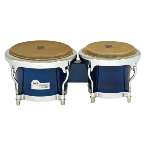 Toca 4600-BW Custom Deluxe Wood Bongos – Blue