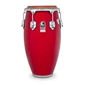 Toca 4611-3/4FR Custom Deluxe Fiberglass Conga – Sparkle Red