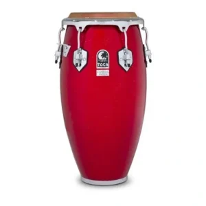 Toca 4611FR Custom Deluxe Fiberglass Quinto – Red Sparkle