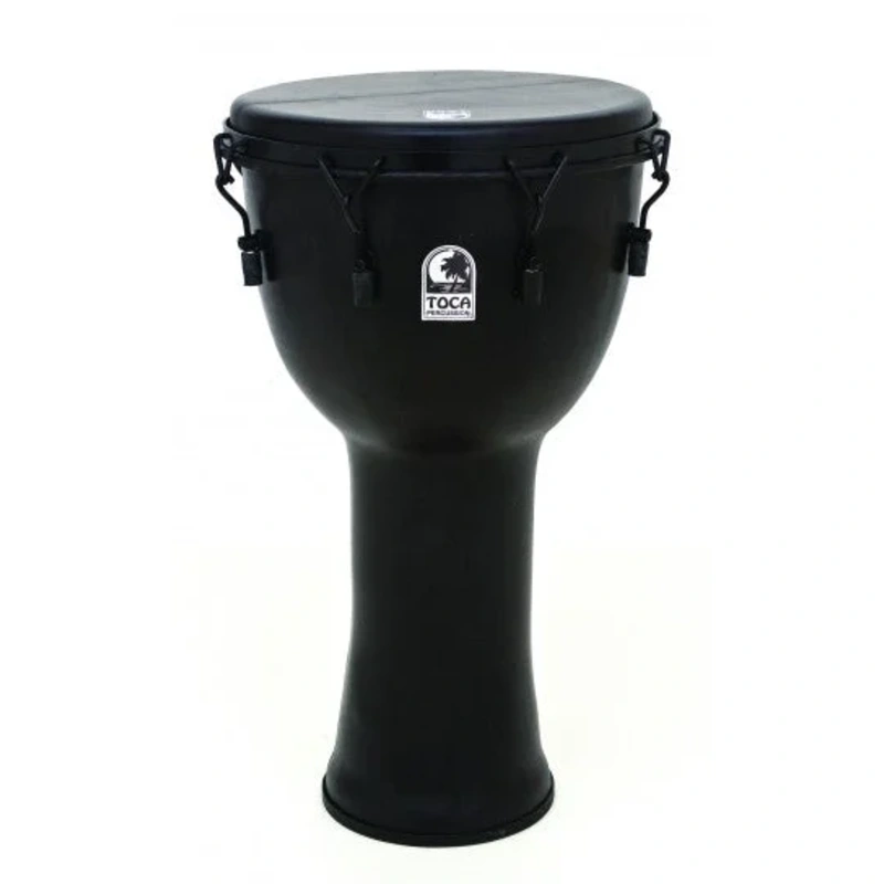 Toca Freestyle Black Mamba Mechanically Tuned 14 Djembe with Bag