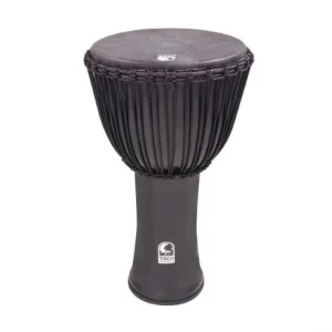 Toca SFDJ-10BM Synergy Freestyle Rope Tuned 10″ Djembe – Black Mamba