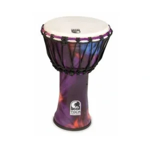 Toca SFDJ-9WP Synergy Freestyle Rope Tuned 9″ Djembe – Woodstock Purple