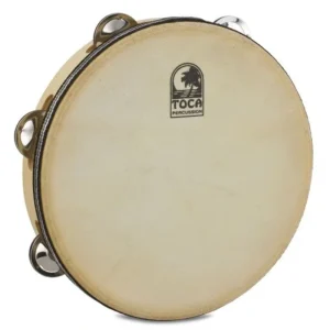 Toca T1090H Player’s Series Wood 9″ Tambourine – Single Row with Head