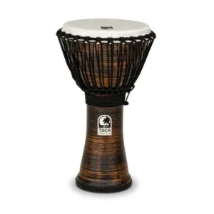 Toca TF2DJ-10SC Freestyle II Rope Tuned 10″ Djembe – Spun Copper