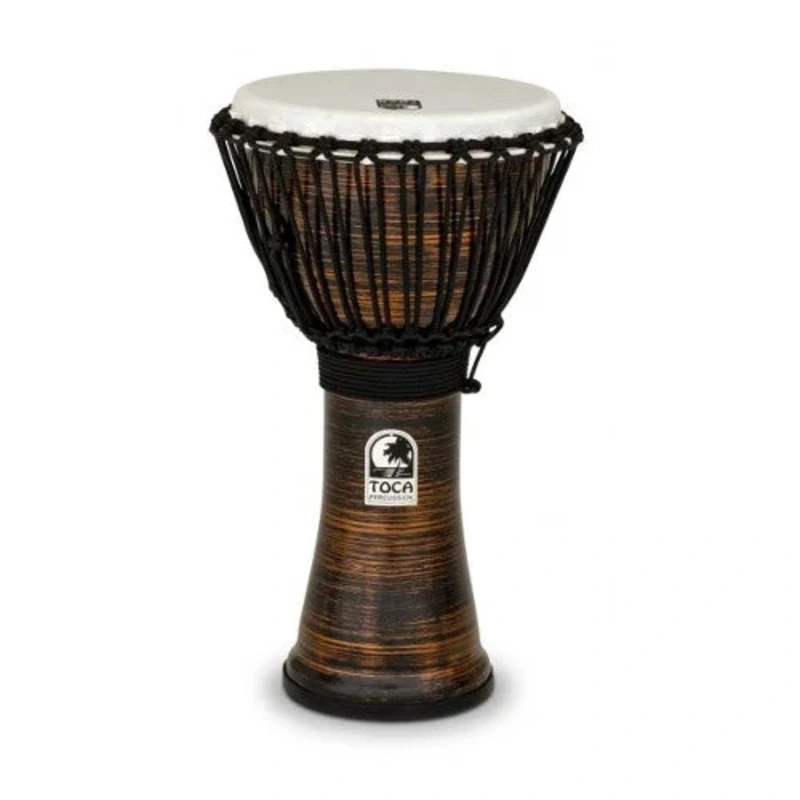 Toca TF2DJ-10SC Freestyle II Rope Tuned 10″ Djembe – Spun Copper
