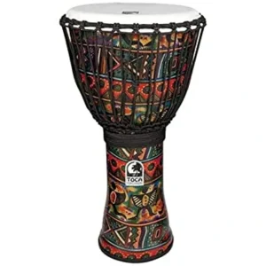 Toca TF2DJ-14ADB Freestyle II Rope Tuned 14″ Djembe with Bag – African Dance