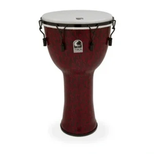 Toca TF2DM-14RMB Freestyle II Mechanically Tuned 14″ Djembe with Bag – Red Mask