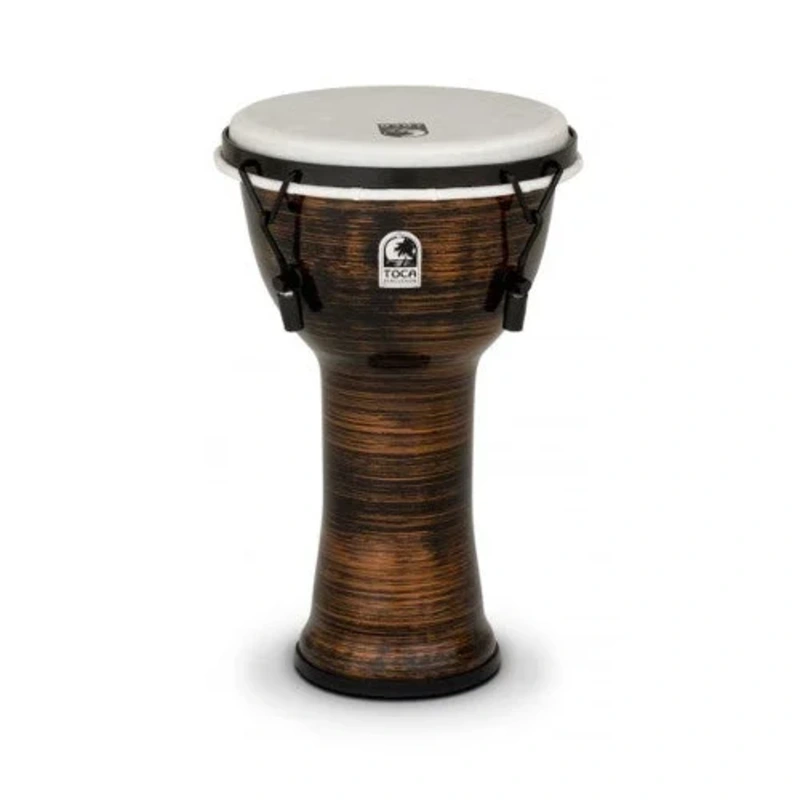 Toca TF2DM-9SC Freestyle II Mechanically Tuned 9″ Djembe – Spun Copper