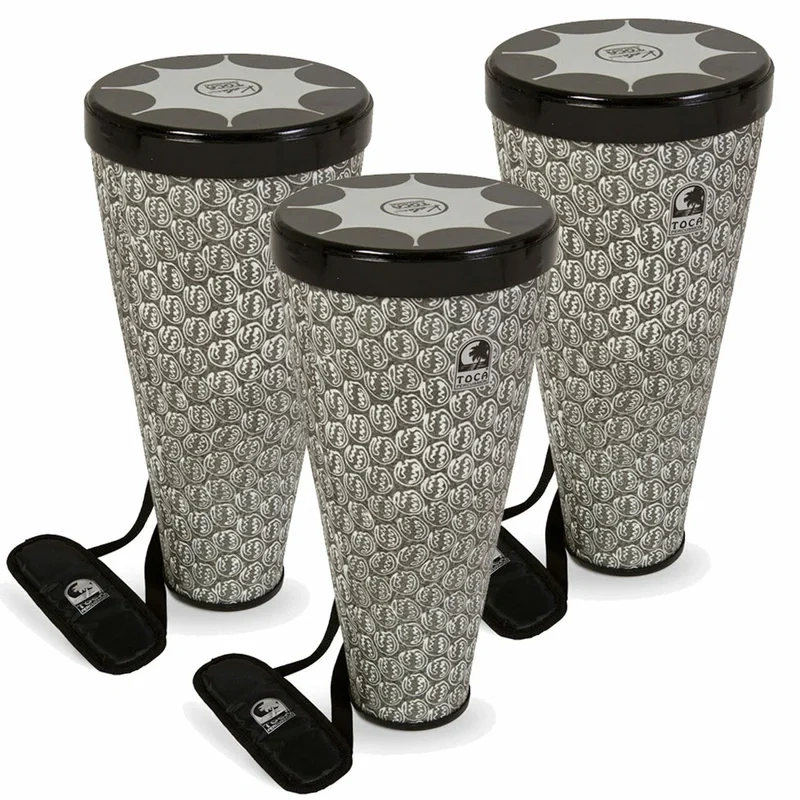 Toca TFLEX-3G Flex Drum with Strap – 3 Pack Shadow Gray Print