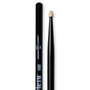 Vic Firth 5B Wood Tip Drumsticks – Black