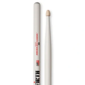 Vic Firth 5B Wood Tip Drumsticks – White
