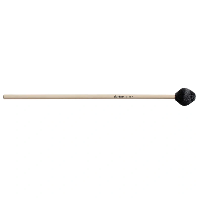 Vic Firth M187 Corpsmaster Keyboard Mallet – Medium Hard, Weighted Rubber Core