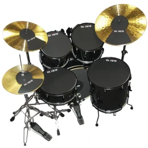 Vic Firth MUTEPP3 Drum Mute Pack w/ 10, 12, 14(2), 22″, HiHat & Cymbal (2)
