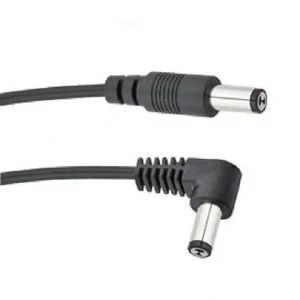 Voodoo Lab PPBAR-RS12 DC cable with 2.1 mm straight and right angle barrel- 12″