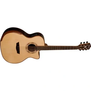 Washburn Grand Auditorium Acoustic-Electric, Venetian Cutaway, Solid Sitka Spruce Top WCG25SCE-O