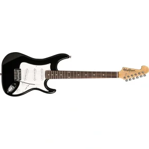 Washburn Sonamaster Series S1 Electric Guitar with Basswood Back and Sides, 22 Frets, Bolt-on Neck, Black Item S1B-A