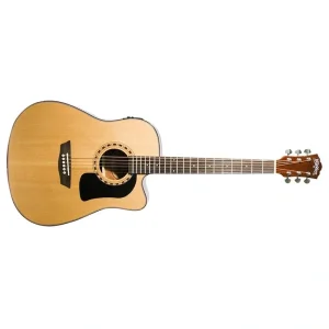 Washburn Spruce Top Acoustic Guitar Pack With Case, Natural AD5CEPACK-A