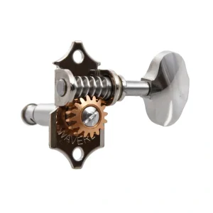 Waverly Nickel Tuning Gears, Set/6, Butterbean Buttons