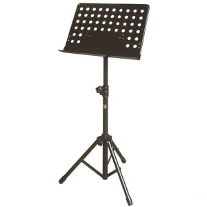 Yorkville BS-310 Large, Tripod, Solid Top Adjustable Stand W/Holes  Black